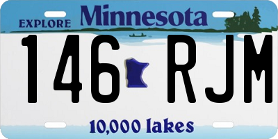 MN license plate 146RJM