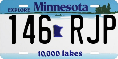 MN license plate 146RJP