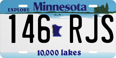 MN license plate 146RJS