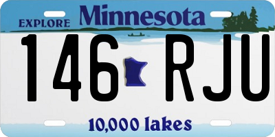 MN license plate 146RJU