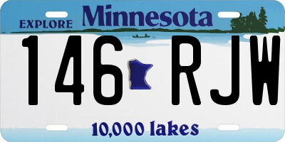 MN license plate 146RJW