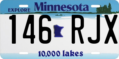 MN license plate 146RJX