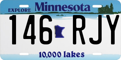 MN license plate 146RJY
