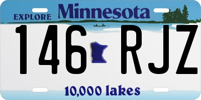 MN license plate 146RJZ