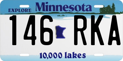 MN license plate 146RKA