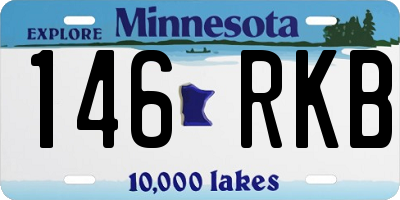 MN license plate 146RKB