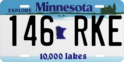 MN license plate 146RKE