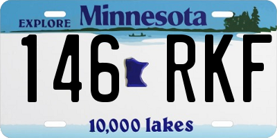 MN license plate 146RKF