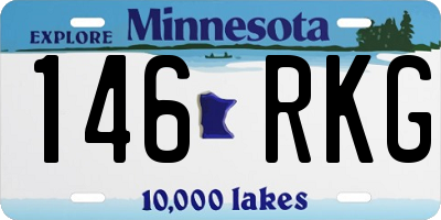 MN license plate 146RKG