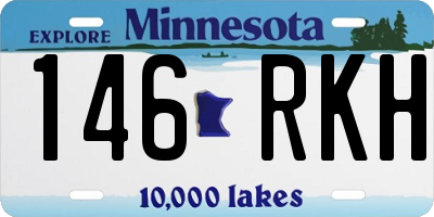 MN license plate 146RKH