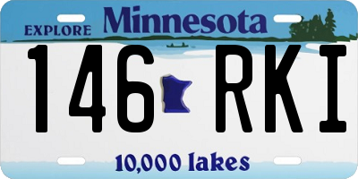 MN license plate 146RKI
