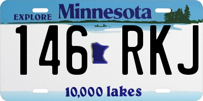 MN license plate 146RKJ