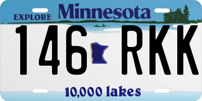MN license plate 146RKK