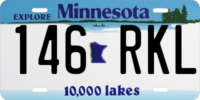 MN license plate 146RKL