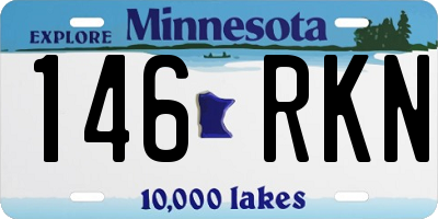 MN license plate 146RKN