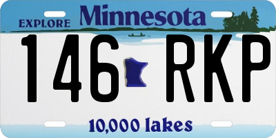 MN license plate 146RKP