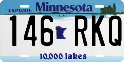 MN license plate 146RKQ