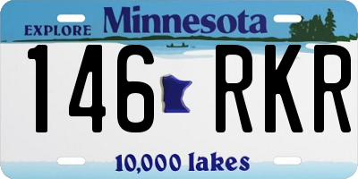 MN license plate 146RKR