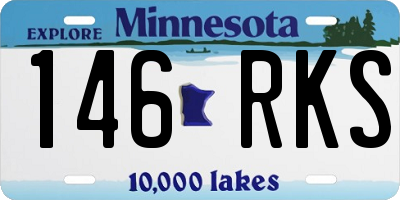 MN license plate 146RKS
