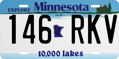 MN license plate 146RKV