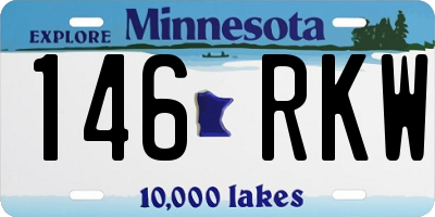 MN license plate 146RKW