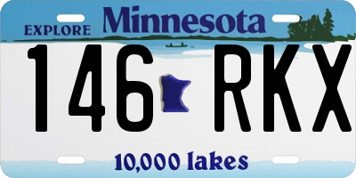 MN license plate 146RKX