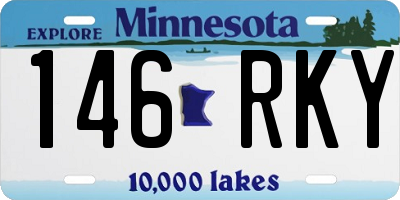 MN license plate 146RKY