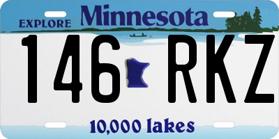 MN license plate 146RKZ
