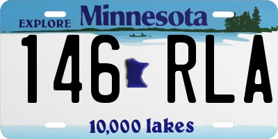 MN license plate 146RLA