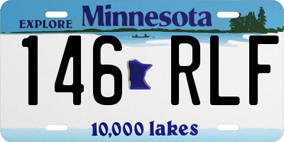 MN license plate 146RLF