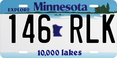 MN license plate 146RLK