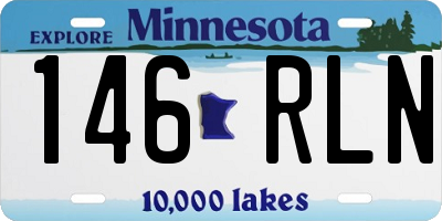MN license plate 146RLN