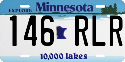 MN license plate 146RLR