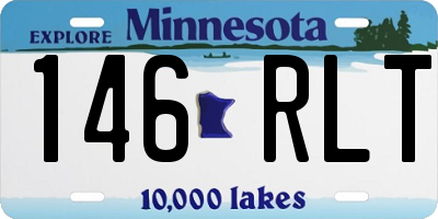 MN license plate 146RLT
