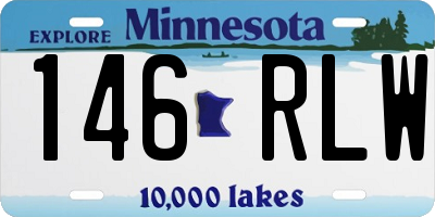 MN license plate 146RLW