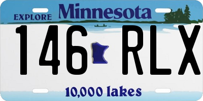 MN license plate 146RLX