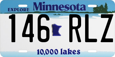 MN license plate 146RLZ