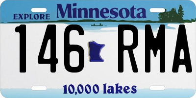 MN license plate 146RMA