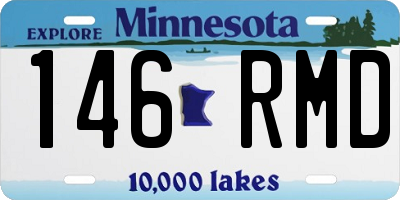 MN license plate 146RMD