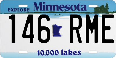 MN license plate 146RME