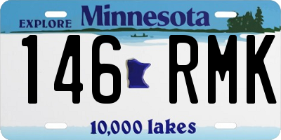 MN license plate 146RMK