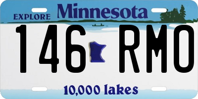 MN license plate 146RMO