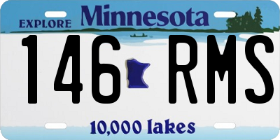 MN license plate 146RMS