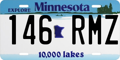 MN license plate 146RMZ