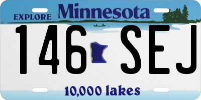 MN license plate 146SEJ