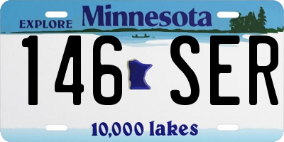 MN license plate 146SER