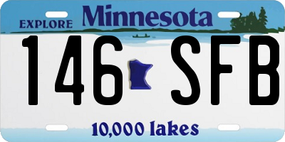 MN license plate 146SFB