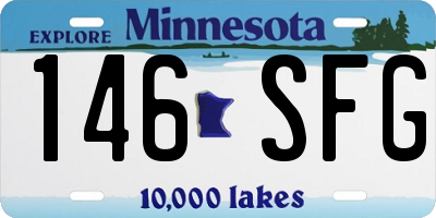 MN license plate 146SFG