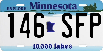 MN license plate 146SFP
