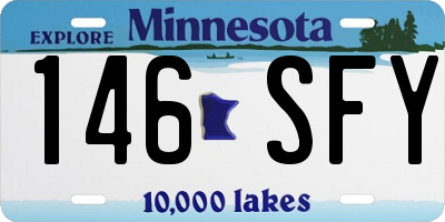 MN license plate 146SFY